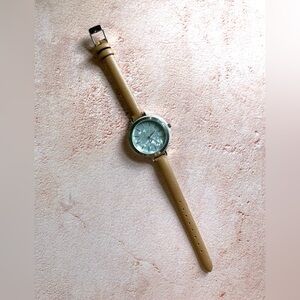 Tan and Pearl Colored Francesca’s Watch